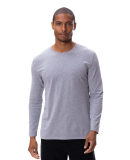 Threadfast Apparel 180LS Unisex Ultimate Long-Slee in Heather grey