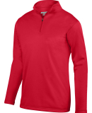 Augusta Sportswear 5508 Youth Wicking Fleece Quart in Red