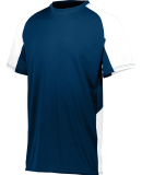 Augusta Sportswear 1518 Youth Cutter Jersey in Navy/ white