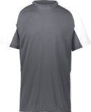 Augusta Sportswear 1518 Youth Cutter Jersey in Graphite/ white