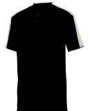 Augusta Sportswear 1557 Adult Power Plus Jersey 2. in Blk/ wh/ slv gry