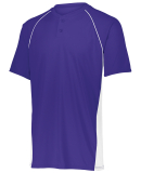 Augusta Sportswear 1560 Unisex True Hue Technology in Purple/ white