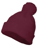 Augusta Sportswear 6816 Two Layer Acrylic Knit Pom in Maroon