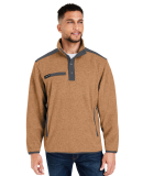 DRI DUCK 7353 Men's Ranger Melange Heather Fleece in Saddle/ charcoal