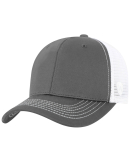 J America 5505 Adult Ranger Cap in Charcoal/ white