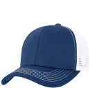 J America 5505 Adult Ranger Cap in Navy/ white