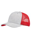 J America TW5535 Cutter Jersey Snapback Trucker Ha in Red