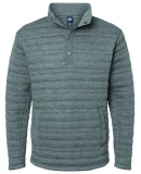 J America 8895 Men's Horizon Quarter-Snap Pullover in Charcoal heather