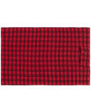 J America 8852 Unisex Triblend Fleece Blanket in Red trbln buflo