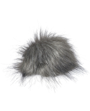 J America 5010JA Swap Pom in Grey faux fur