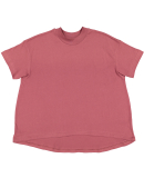 LA T 3519 Ladies' Hi-Lo T-Shirt in Rouge