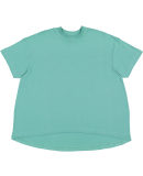 LA T 3519 Ladies' Hi-Lo T-Shirt in Saltwater