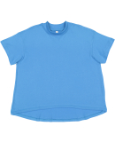 LA T 3519 Ladies' Hi-Lo T-Shirt in Tradewind