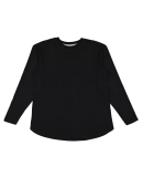 LA T 3508 Ladies' Relaxed  Long Sleeve T-Shirt in Black