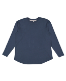 LA T 3508 Ladies' Relaxed  Long Sleeve T-Shirt in Denim