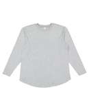 LA T 3508 Ladies' Relaxed  Long Sleeve T-Shirt in Heather