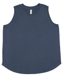 LA T 3892 Ladies' Curvy Relaxed Tank in Denim