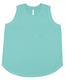 LA T 3892 Ladies' Curvy Relaxed Tank in Saltwater