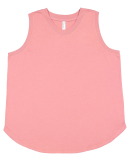 LA T 3892 Ladies' Curvy Relaxed Tank in Mauvelous