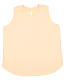 LA T 3892 Ladies' Curvy Relaxed Tank in Peachy