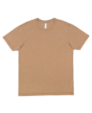 LA T 6902 Adult Vintage Wash T-Shirt in Wshd cyte brwn