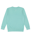 LA T 6935 Adult Vintage Wash Fleece Sweatshirt in Washed saltwater