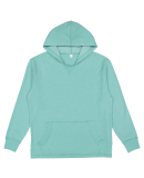 LA T 6936 Adult Vintage Wash Fleece Hooded Sweatsh in Washed saltwater