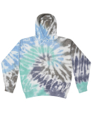 Tie-Dye 8600 Unisex Cloud Hooded Sweatshirt in Glacier