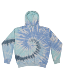 Tie-Dye 8600 Unisex Cloud Hooded Sweatshirt in Lagoon