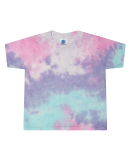 Tie-Dye 1050 Ladies' Cropped T-Shirt in Cotton candy