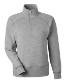 J America 8743 Ladies' Electric Fleece Quarter-Zip in Electric slate