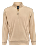 J America 8760 Unisex Element Fleece Quarter-Zip in Almond