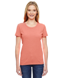 Fruit of the Loom L3930R Ladies' HD Cotton™ T-Sh in Retro htr coral