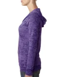 Next Level 6521 The Burnout Hoody  PURPLE RUSH