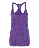 Next Level 6533 Burnout Razor Tank PURPLE RUSH