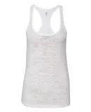 Next Level 6533 Burnout Razor Tank WHITE