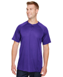 Augusta Sportswear 1565 Attain Two-Button Jersey in Purple