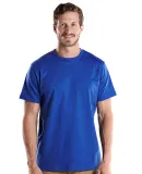 US Blanks US2000 Men's Made in USA Short Sleeve Cr in Royal blue