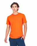 US Blanks US2000 Men's Made in USA Short Sleeve Cr in Orange