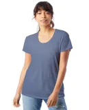 Alternative Apparel AA2620 Ladies Kimber T-Shirt in Stonewash blue