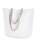 BAGedge BE256 Polyester Canvas Rope Tote in White sublmtn