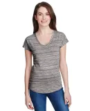 Anvil 675VIDL Women's Streak Tee ID SILVER