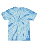 Tie-Dye CD101Y Youth 5.4 oz. 100% Cotton Spider T- in Spider baby blue