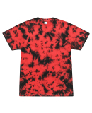 Tie-Dye 1390 Crystal Wash T-Shirt in Crystal red/ blk