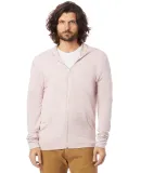 AA1970 Alternative Apparel Unisex Eco Zip Up Hoodi in Eco rose quartz