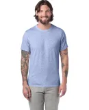 AA1973 Alternative Apparel Unisex Eco Heather Crew in Eco pacific blue