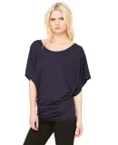 BELLA 8821 Womens Flowy Dolman Top in Midnight