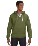 J. America - Sport Lace Hooded Sweatshirt - 8830 in Military green