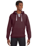 J. America - Sport Lace Hooded Sweatshirt - 8830 in Maroon