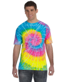 H1000 Tie-Dyes Adult Tie-Dyed Cotton Tee in Saturn